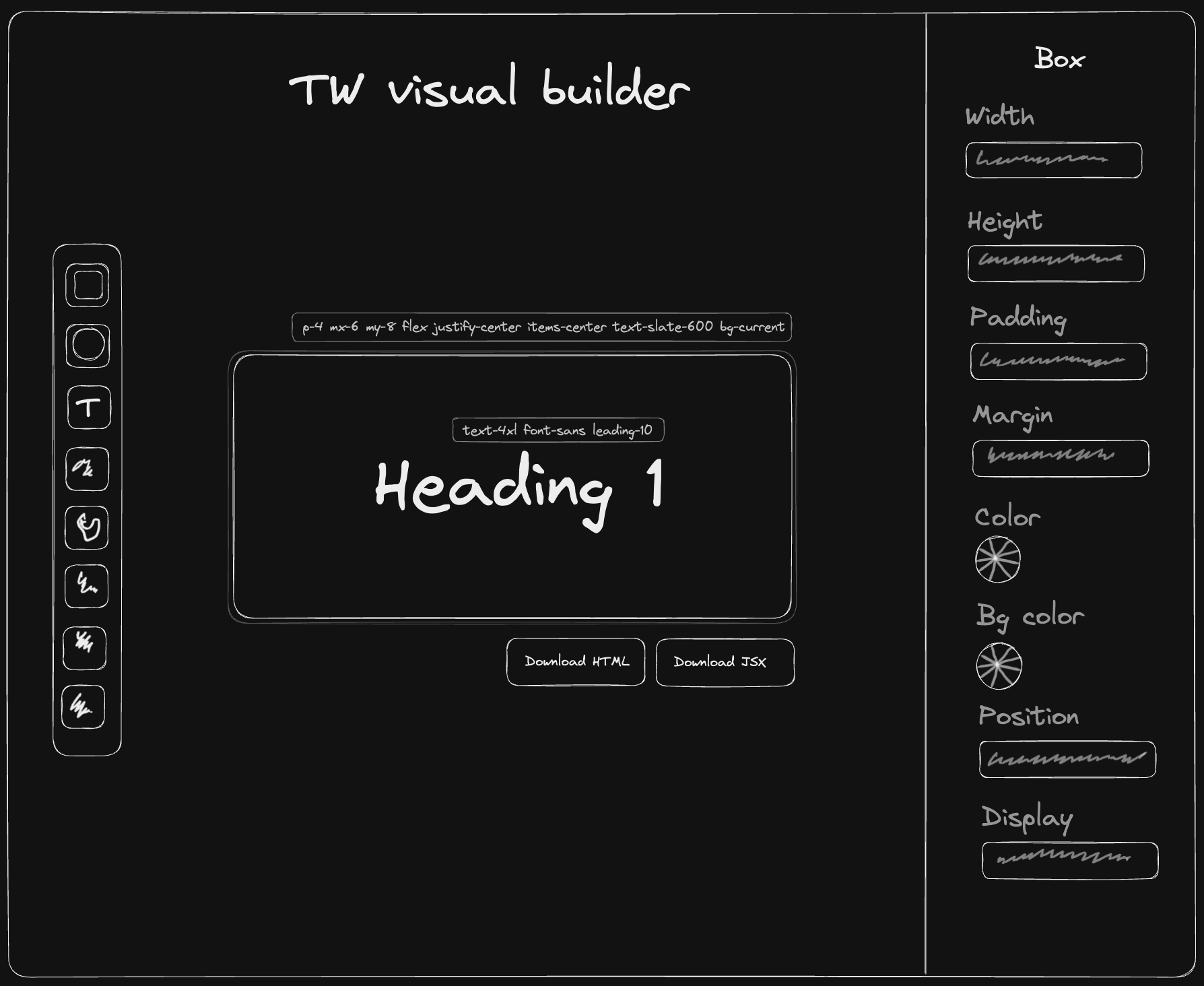 Visual Tailwind-based UI builder